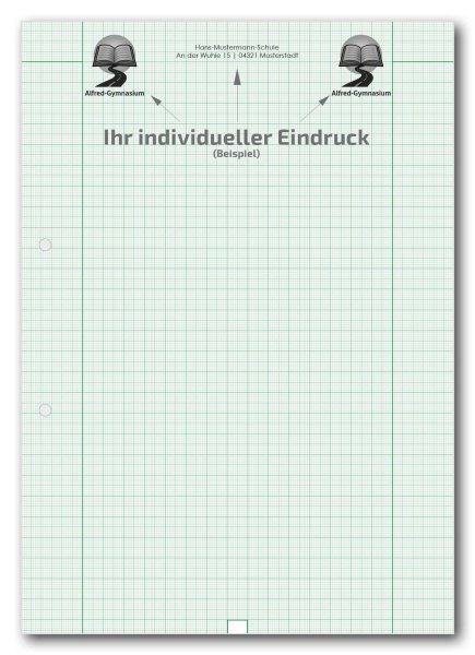 Einzelblatt Millimeterpapier