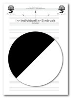 Einzelblatt Notenlineatur
