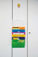 Hänge-Orga-Mappe für A4, 7 Fächer, transparent