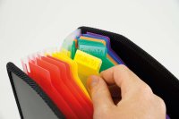 Stehsammler "Fächerstar" A4, 23 Fächer, 6 Farben