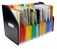 Stehsammler "Fächerstar" A4, 23 Fächer, 6 Farben