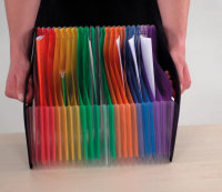 Stehsammler "Fächerstar" A4, 23 Fächer, 6 Farben