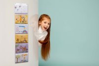 Hänge-Orga-Taschen A4, 6 Einstecktaschen Querformat, transparent, mit Haken