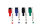 4er Set Folienstifte non permanent mit Filzwischer + Magnet, mehrfarbig