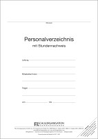 F&L Personalverzeichnis mit Stundennachweis für 20 Mitarbeiter/innen