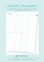 F&L Die Woche - Planungsblock A4, für das Büro oder für zu Hause