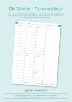 Die Woche - Planungsblock A4, für das Büro oder...