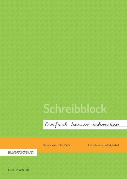 F&L Schreibblock„Einfach besser schreiben“ Lineaturgröße S, DIN A4