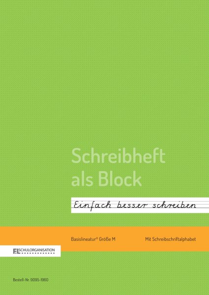 F&L Schreibblock „Einfach besser schreiben“ Lineaturgröße M, DIN A4