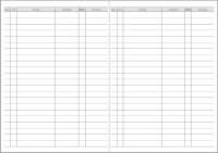 Kursheft Berufskolleg mit Anwesenheits- und Zensurenliste