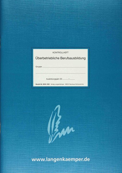 Kontrollheft - Überbetriebliche Berufsausbildung
