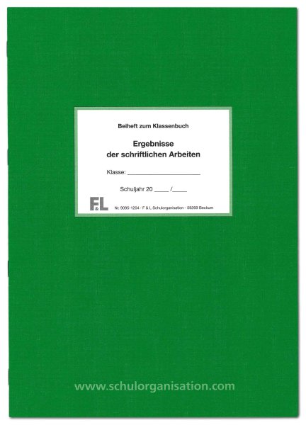Ergebnisse der schriftlichen Arbeiten, grün