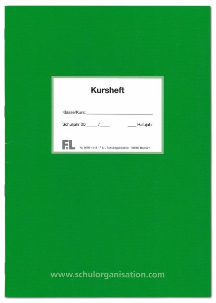 F&L Kursheft 2 Kurshalbjahre, grün