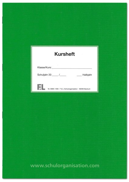 F&L Kursheft, 1 Kurshalbjahr, grün