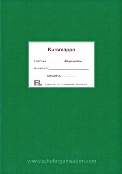 F&L Kursmappe Sek II NRW, 2 Hj, grün