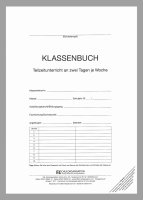 Klassenbuch für Teilzeitunterricht