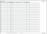 Klassenbuch variabel, stündliche Anwesenheit