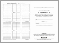 Klassenbuch amtl. Daten, rot
