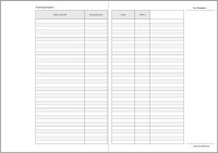 Klassenbuch Blockunterricht, blau