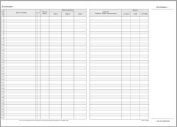 Klassenbuch Blockunterricht, blau