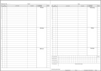 Klassenbuch Blockunterricht, blau