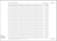 Klassenbuch Blockunterricht, blau