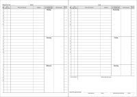 Klassenbuch komplett, blau