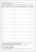 Klassenbuch FOS Teil B stundenweise, LoseBlatt