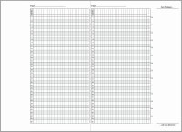 Notenbuch, Ergebnisse mündliche/ schriftliche Leistungen, blau