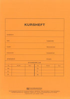 Kursheft Sek II, 1 Kurshalbjahr, orange