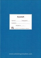 Kursheft Sek II, 2 Kurshalbjahre, blau