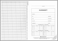 Kursheft Sek II, 2 Kurshalbjahre, rot