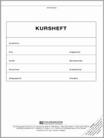 F&L Kursheft Sek II, 4 Kurshalbjahre, blau