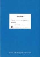 F&L Kursheft Sek II, 4 Kurshalbjahre, blau