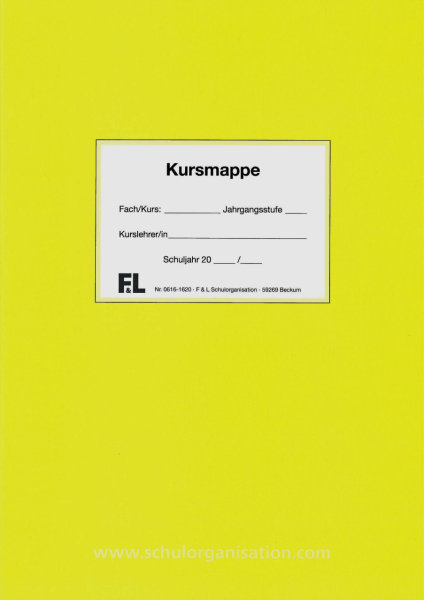 F&L Kursmappe Sek II NRW, 2 Hj, gelb