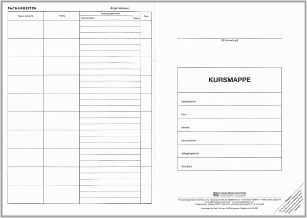 F&L Kursmappe Sek II NRW, 2 Hj, Version 2 rot