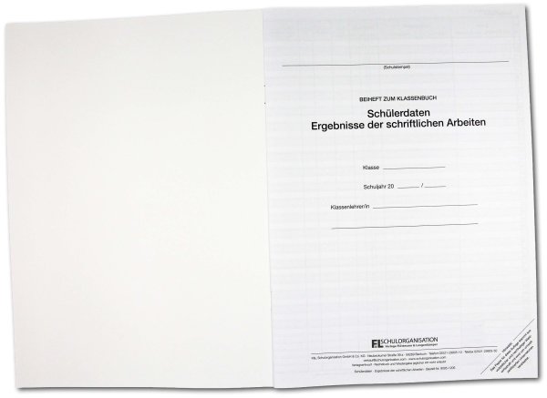 Schülerdaten, Ergebnisse der schriftlichen Arbeiten, rot