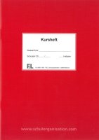 F&L Kursheft, 2 Kurshalbjahre, rot