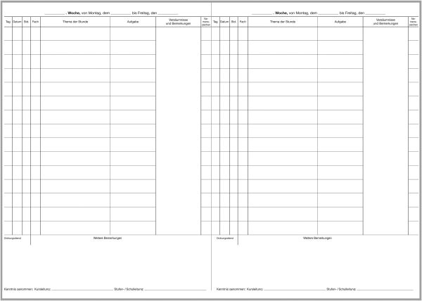 F&L Kursbuch - Differenzierungsbereich, rot