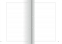 Hüllbogen liniert, Korrekturrand 4,5 cm