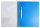 PVC-Schnellhefter blau, einfache Abheftung, mit Klarsichteinsteckhülle