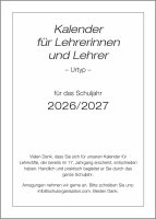 F&L - Lehrerkalender Urtyp Karton 2026/2027