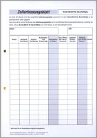 F&L Arbeitszeiterfassung mit Kontrollblatt