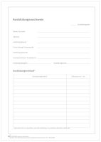 Block für den Ausbildungsnachweis / Berichtsheft...