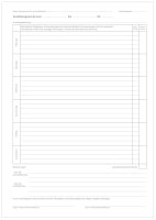 Block für den Ausbildungsnachweis / Berichtsheft für 1 Jahr handwerkliche Berufsausbildung, täglicher Eintrag (Mo-Sa)