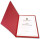 Premium Zeugnis-Überreichungsmappe rot metallic mit Silberdruck  - stilvoll und hochwertig mit Eindruck