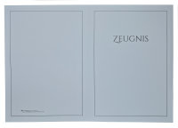 Überreichungs- und Präsentationsmappe pastellblau + Druck schwarz