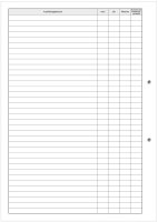 Block für den Ausbildungsnachweis / Berichtsheft für 1 Jahr gewerblich-technische Berufsausbildung, täglicher Eintrag Mo-So