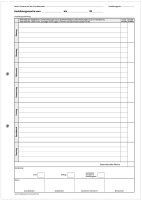 Block für den Ausbildungsnachweis / Berichtsheft für 1 Jahr gewerblich-technische Berufsausbildung, täglicher Eintrag Mo-So