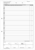 Block für den Ausbildungsnachweis / Berichtsheft für 1 Jahr gewerblich-technische Berufsausbildung, täglicher Eintrag Mo-So